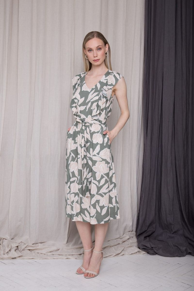 Платье Ertanno 2026 оливковый - фото 3