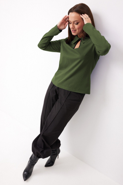 Лонгслив BegiModa 4147 хаки - фото 7