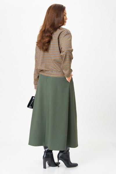 Бомбер, юбка Aira Style 24131-1 зеленый - фото 4