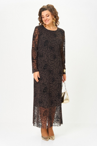 Платье Aira Style 24430 горький_шоколад - фото 8