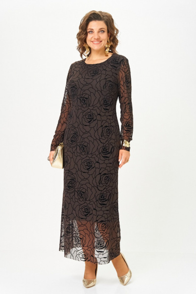 Платье Aira Style 24430 горький_шоколад - фото 7
