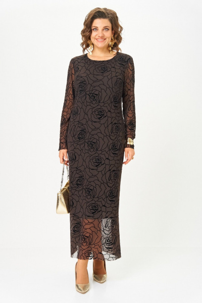 Платье Aira Style 24430 горький_шоколад - фото 6