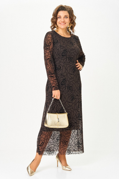 Платье Aira Style 24430 горький_шоколад - фото 5