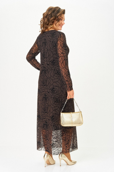 Платье Aira Style 24430 горький_шоколад - фото 3