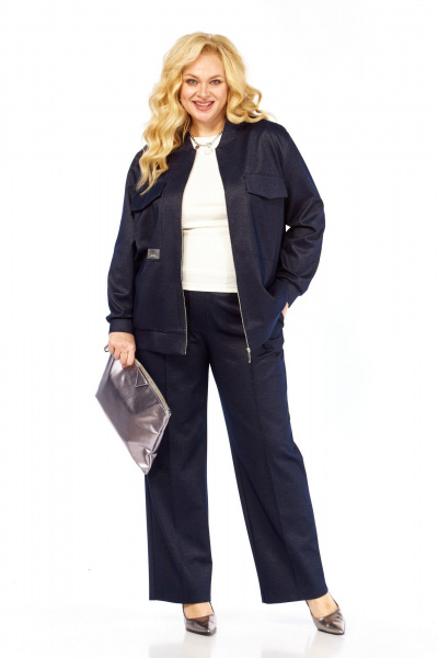 Бомбер, брюки Элль-стиль 2445 джинс - фото 17