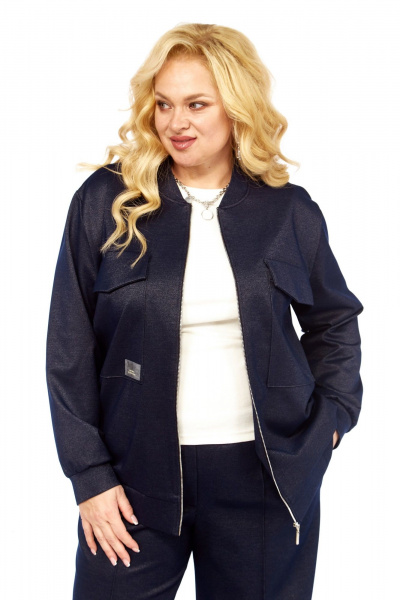 Бомбер, брюки Элль-стиль 2445 джинс - фото 9