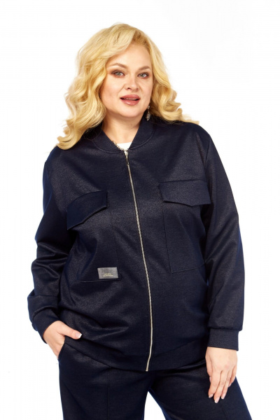 Бомбер, брюки Элль-стиль 2445 джинс - фото 7