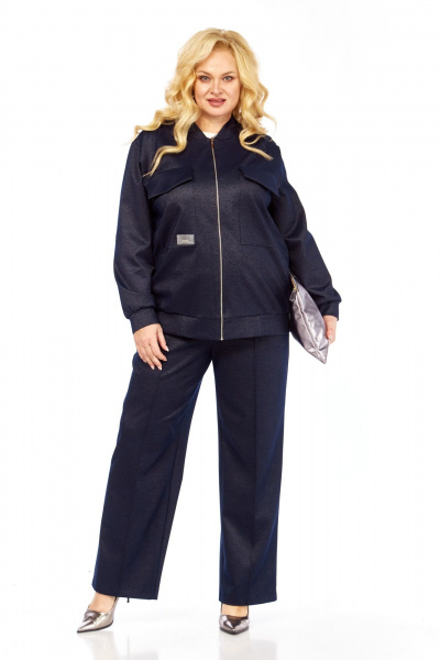 Бомбер, брюки Элль-стиль 2445 джинс - фото 1