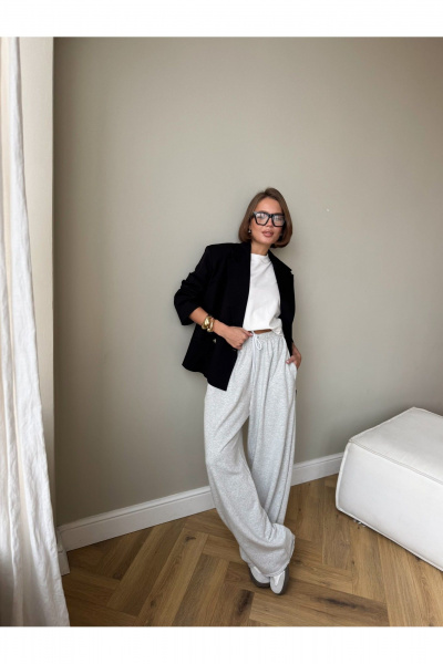 Брюки THE.WOMAN 0380 серый - фото 1