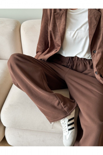 Брюки THE.WOMAN 0380 шоколад - фото 4