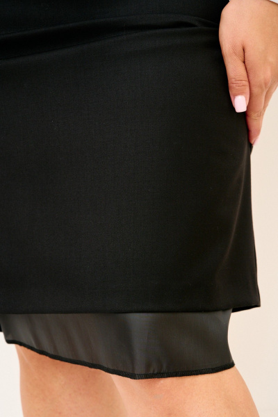 Блуза, жилет, юбка Jolie 1827 черный - фото 13