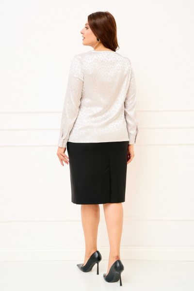 Блуза, жилет, юбка Jolie 1827 черный - фото 6