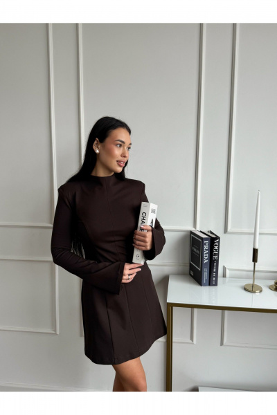 Платье THE.WOMAN 0388 шоколад - фото 3