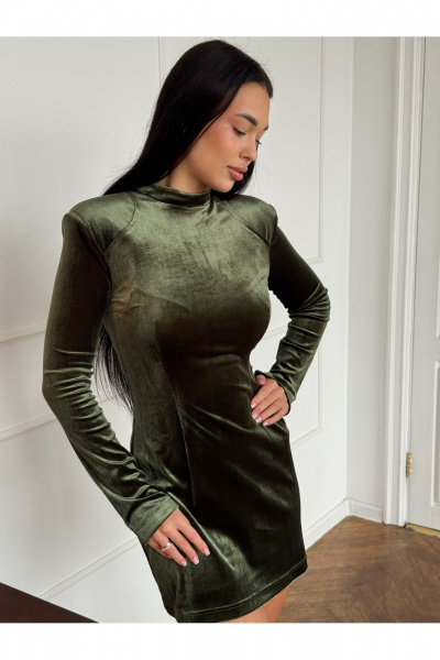 Платье THE.WOMAN 0386 оливка - фото 4