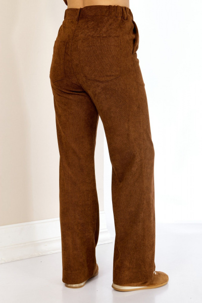 Брюки, рубашка AVA fashion М-161 коричневый - фото 9