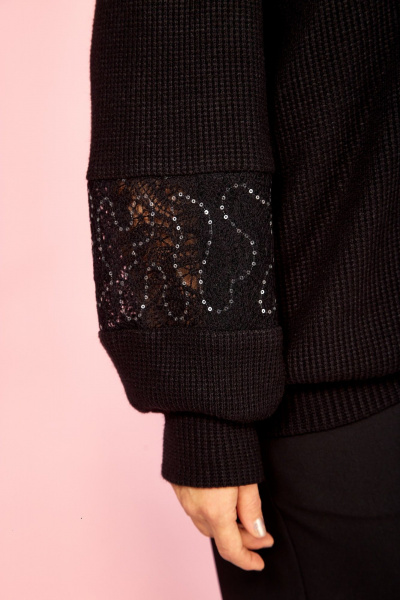 Джемпер AVA fashion М-162 черный - фото 8