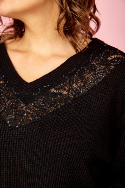 Джемпер AVA fashion М-162 черный - фото 7