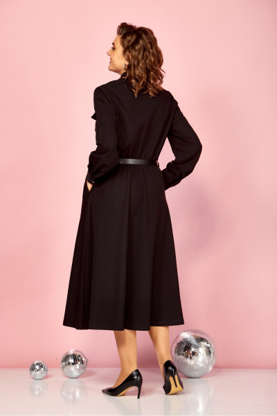 Платье AVA fashion М-164 черный - фото 5