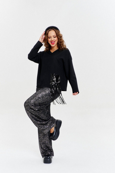 Джемпер AVE RARA 2252 черный - фото 2