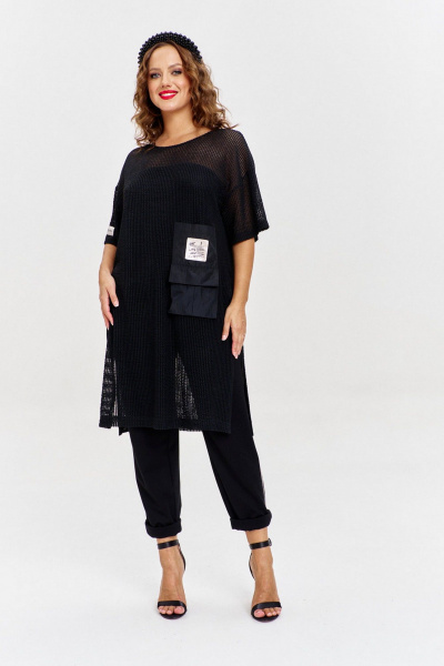Туника AVE RARA 2253 черный - фото 6