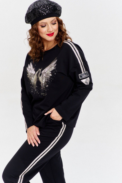 Джемпер AVE RARA 2256 черный - фото 5