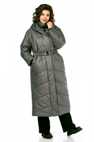 Пальто Диомант 2128 серый - фото 1