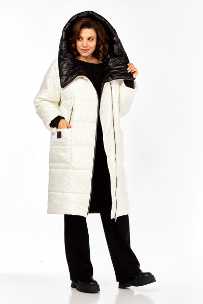 Пальто Диомант 2129 экри - фото 13