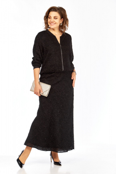 Джемпер, юбка Диомант 2139 черный - фото 10