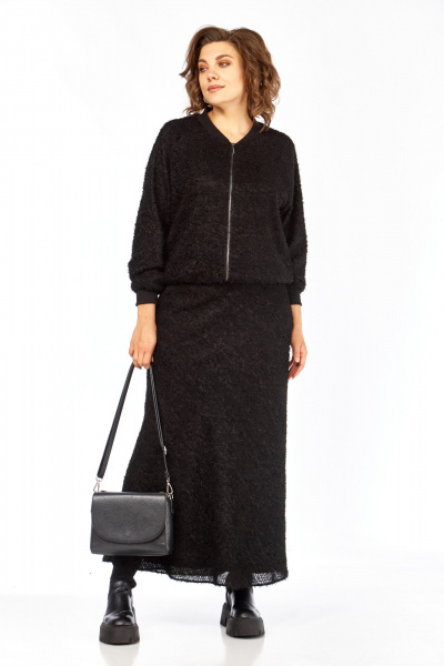 Джемпер, юбка Диомант 2139 черный - фото 6