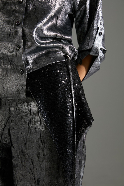 Блуза, брюки LM М98 серый_шиммер - фото 9