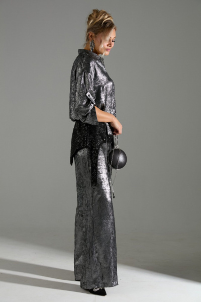 Блуза, брюки LM М98 серый_шиммер - фото 8