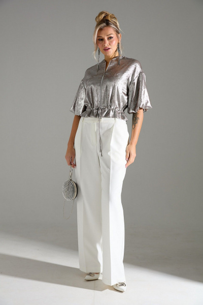 Блуза, брюки LM К1340146 бежевый_шиммер - фото 1