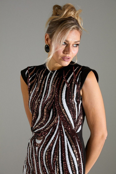 Платье LM М46 красное-белое - фото 8