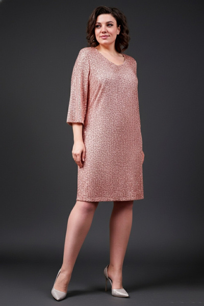 Платье коктейльное с пайетками и свободным силуэтом Avanti 1682-1 - фото 1