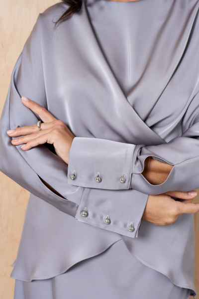 Блуза, юбка Lissana 5031 серый - фото 11