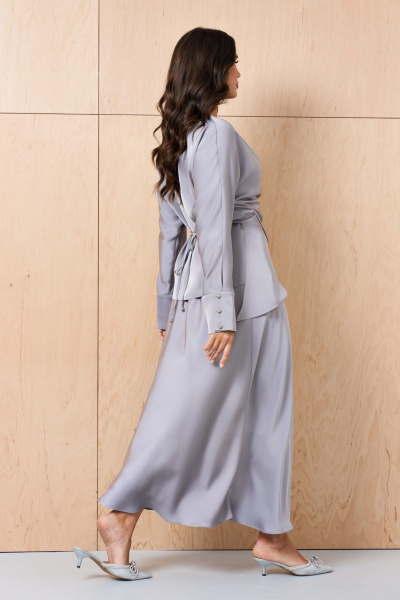 Блуза, юбка Lissana 5031 серый - фото 3