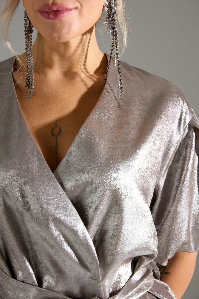 Брюки, жакет LM К1460110 бежевый_шиммер - фото 8