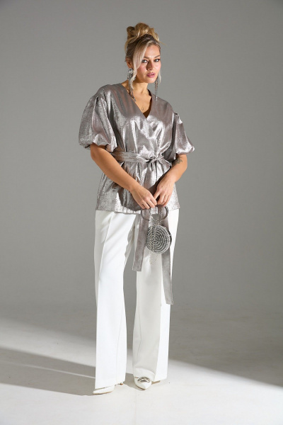 Брюки, жакет LM К1460110 бежевый_шиммер - фото 6