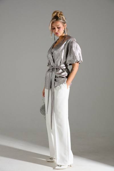 Брюки, жакет LM К1460110 бежевый_шиммер - фото 2