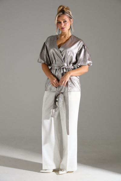 Брюки, жакет LM К1460110 бежевый_шиммер - фото 1