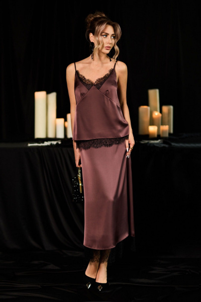 Юбка Golden Valley 56748 коричневый - фото 1