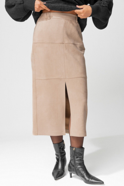 Юбка Laikony L-453-2 бежевый - фото 5
