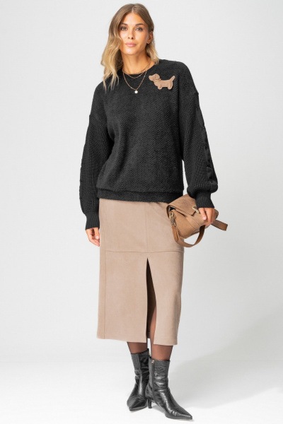 Юбка Laikony L-453-2 бежевый - фото 2