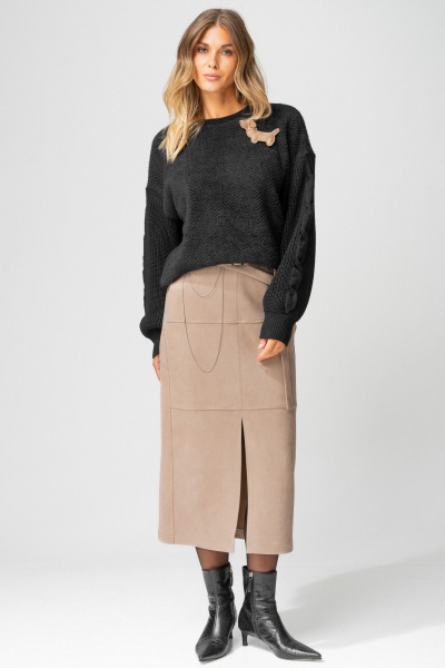 Юбка Laikony L-453-2 бежевый - фото 1