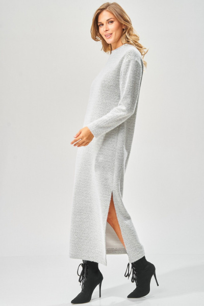 Платье Laikony L-573 серый_диагональ - фото 7