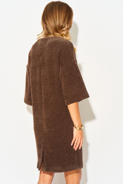 Платье Laikony L-904 шоколадный - фото 7