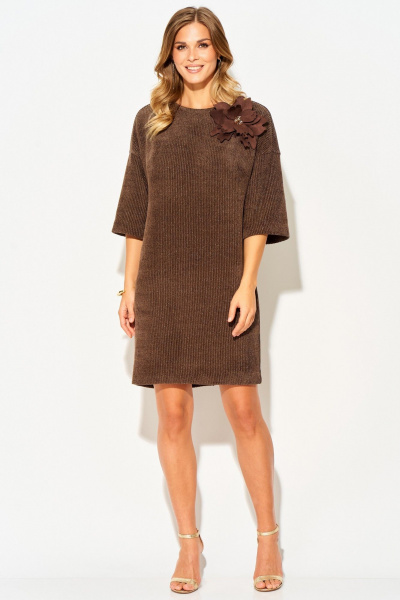 Платье Laikony L-904 шоколадный - фото 2