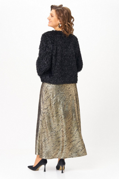 Жакет, платье Koketka i K 1332 золотой+черный - фото 5