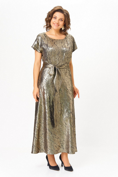 Жакет, платье Koketka i K 1332 золотой+черный - фото 7