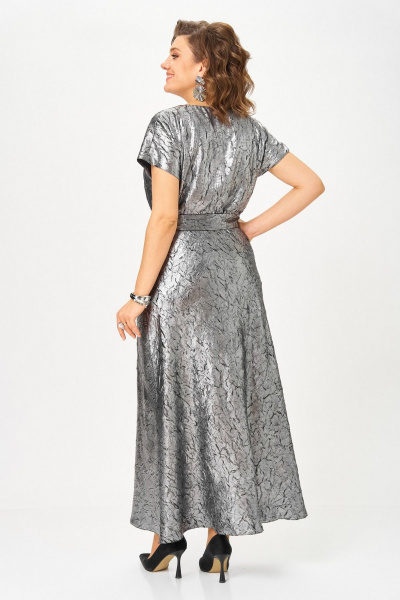 Жакет, платье Koketka i K 1332 серебристый+черный - фото 8
